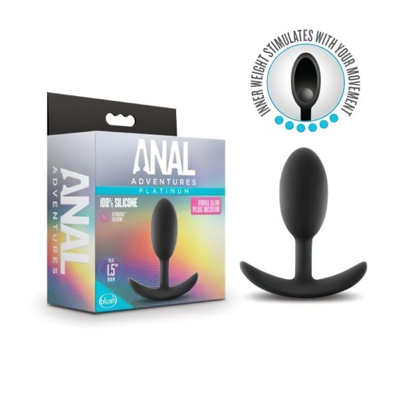 Anal Eventyr Platinum M - analplugg - svart (medium)