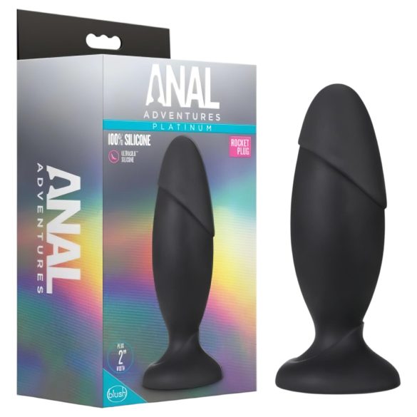 Anal Eventyr Platinum Rakett - stor anal plug (svart)