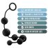 Anal Adventures L - Perle-analdildo (svart)