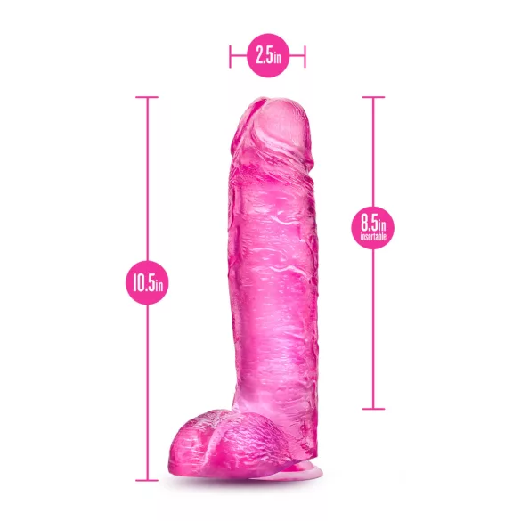 Blush B Yours Plus - realistisk dildo (rosa)