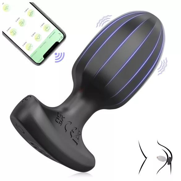 AlvUp - smart analvibrator (svart)