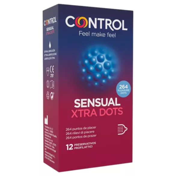 Control - ekstra prikkete kondomer (12 stk)