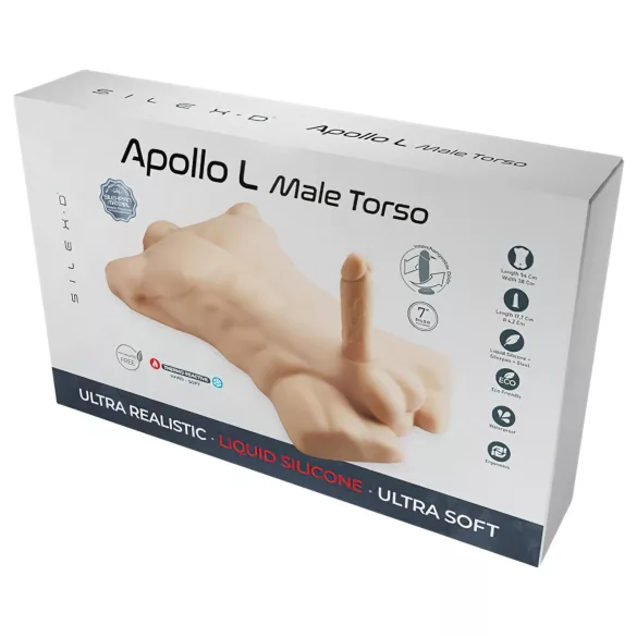 Silexd Apollo - mannlig torso (natur)