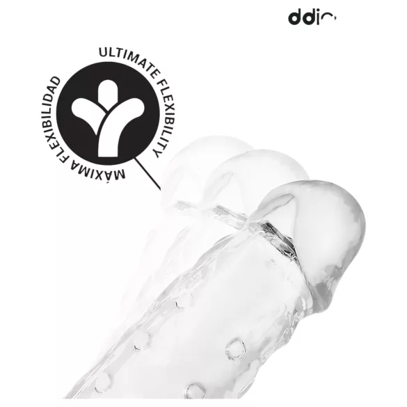 Addicted Toys - penisforlenger med kule-ring - 23cm (transparent)
