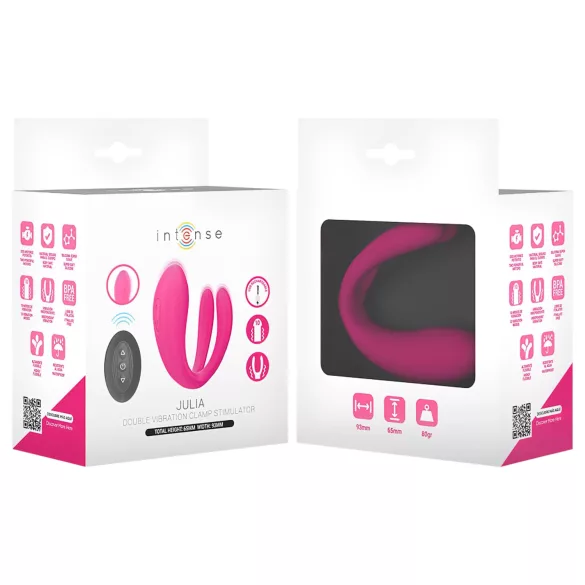 Intense Julia - G-punkt og klitorisstimulator vibrator (rosa)
