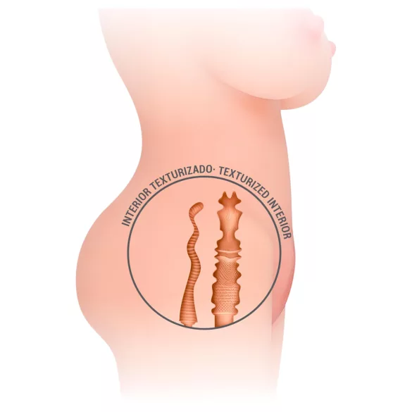 Intense Deep Touch Jesse - realistisk torso-masturbator (naturlig)