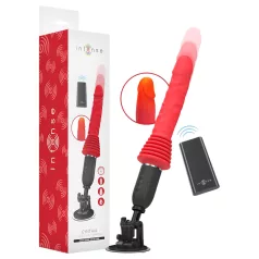 Intense Cynthia - støtvibrator med sugekopp (rød)