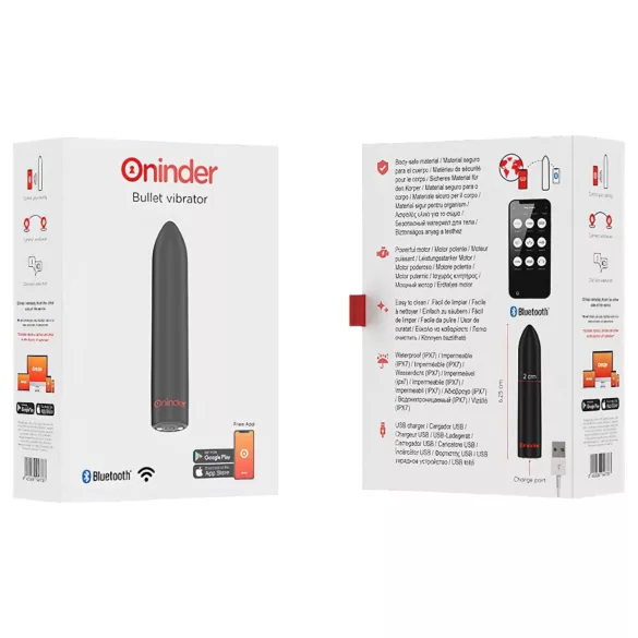 Oninder - smart mini vibrator (svart)