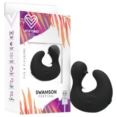 Latetobed - andeformet finger-vibrator (svart)