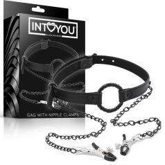 INTOYOU - munnbit med brystklype (svart)