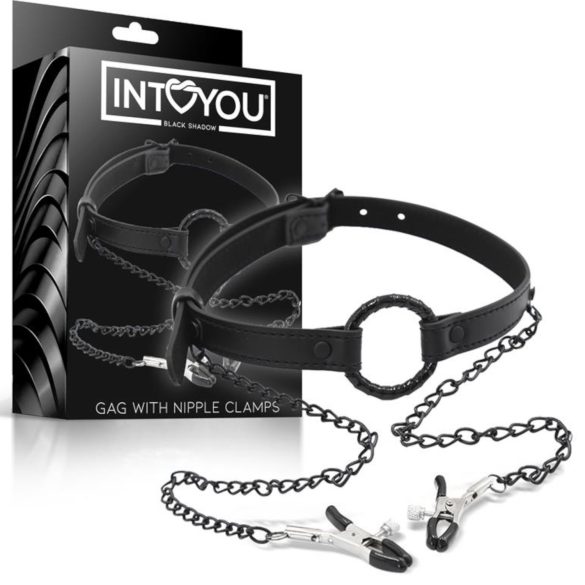 INTOYOU - munnbit med brystklype (svart)