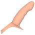 Action StrapOn S - justerbar, hul dildo (naturlig)