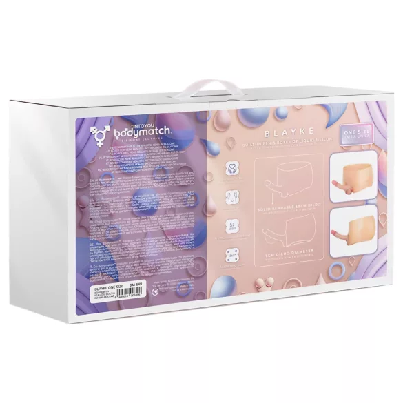 INTOYOU - justerbar realistisk strap-on dildo (naturlig)