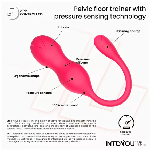 INTOYOU Kyra Smart Vibrerende Kegel Duo (rosa)