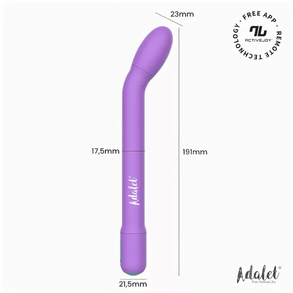 Adalet Gently - smart G-punkt og prostata vibrator (lilla)