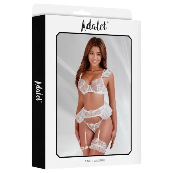 Adalet Natalie - blonder undertøyssett (hvit) - L/XL