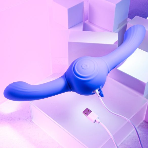 Evolved Our Gyro Vibe - batteridrevet, vibrerende dobbeltvibrator (lilla)