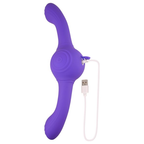 Evolved Our Gyro Vibe - batteridrevet, vibrerende dobbeltvibrator (lilla)