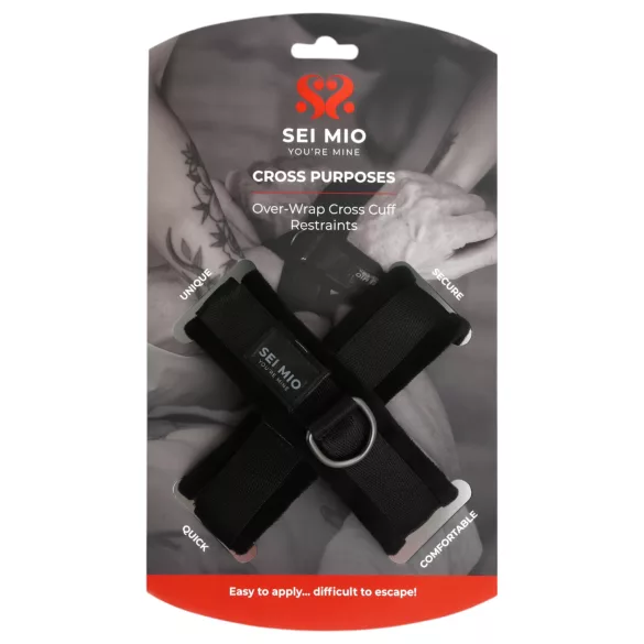 Sei Mio - kryssarmbånd (svart)