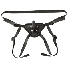   Sei Mio - justerbar strap-on dildo med sele - 12,5 cm (svart)