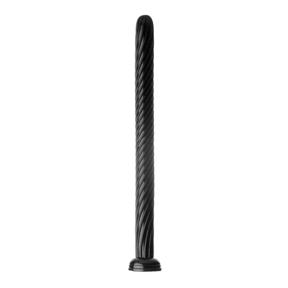 Hosed Spiral Analslange 19 - sugekopps dildo (svart)
