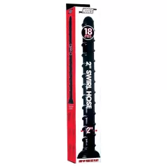 Hosed Swirl Tchick Anal Snake 18 - svart analdildo