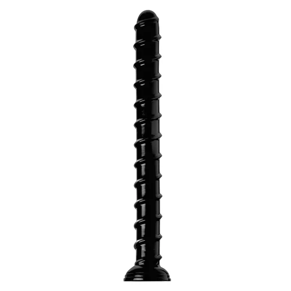 Hosed Swirl Tchick Anal Snake 18 - svart analdildo