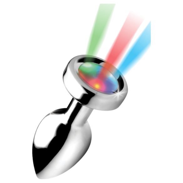 Booty Sparks - glødende analplugg - liten (sølv)