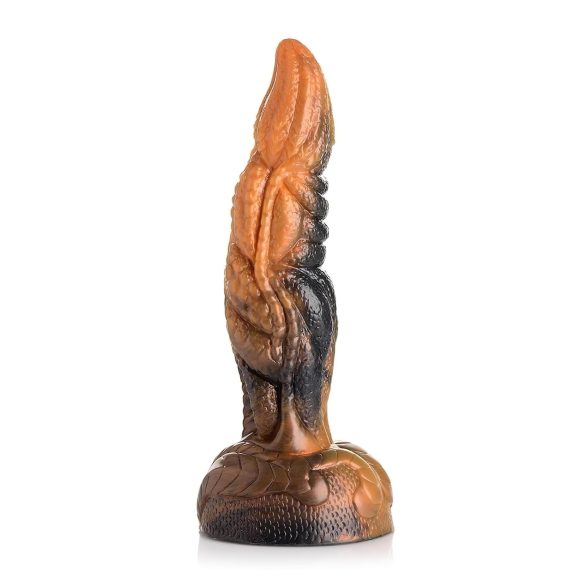 Creature Cocks Ravager - teksturert silikon dildo - 20cm (oransje)