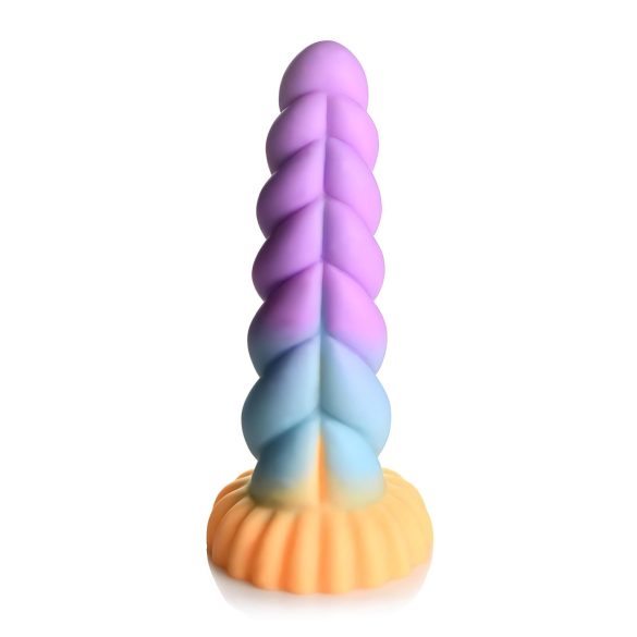 Mystiske Dyriska - enhjørningdildo - 21cm (lilla-gul)