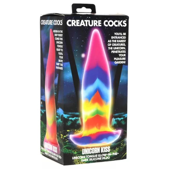 Creature Cocks Tunge - lysende silikon dildo - 21 cm