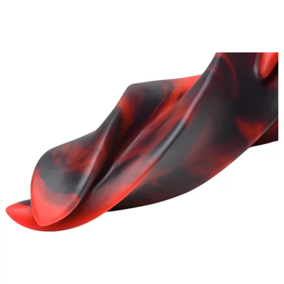 Creature Cocks Hell Kiss - vridd silikon­dildo - 19 cm (rød)