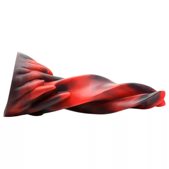Creature Cocks Hell Kiss - vridd silikon­dildo - 19 cm (rød)