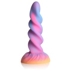   Creature Cocks Moon Rider - lysende enhjørningdildo (lilla-rosa)