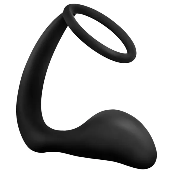 Anal Eventyr Platina - anal dildo med penisring (svart)