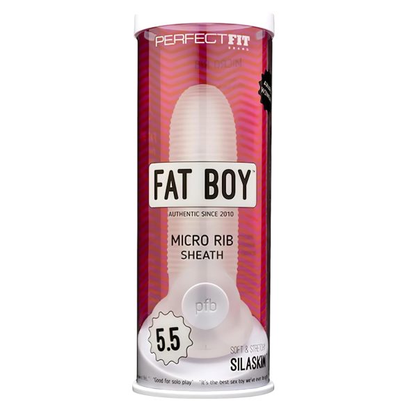 Fat Boy Micro Riflet - penishylster (15cm) - hvit