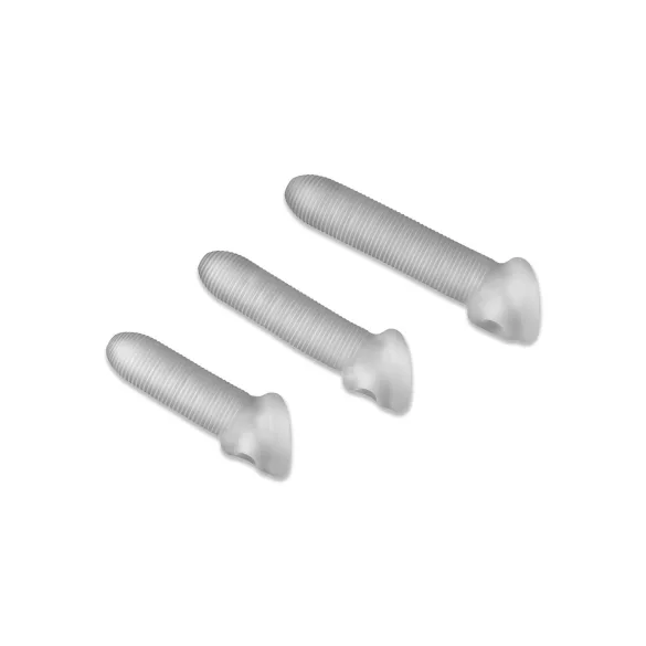 Perfect Fit - Fat Boy Micro Ribbed - penishylse (17 cm, hvit)