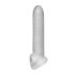 Fat Boy Micro Ribbed - Penis Sleeve (19cm) - Hvit