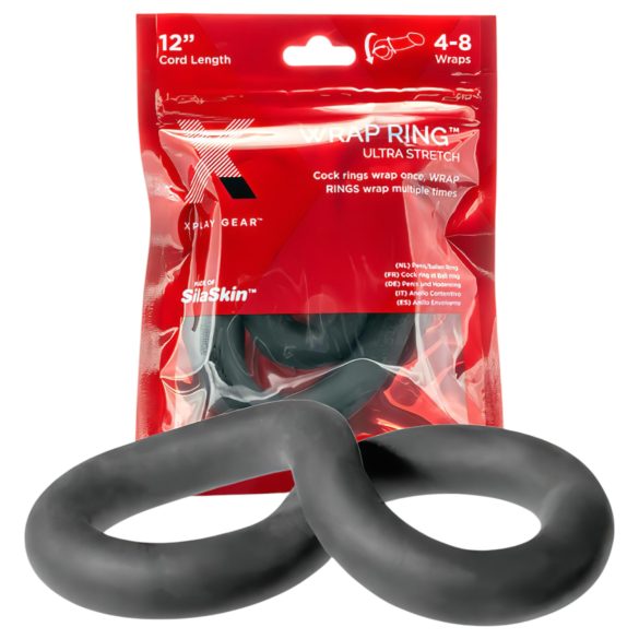 Perfekt passform Ultra Wrap 12 - tykk penisring - svart (30cm)