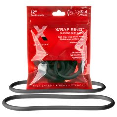 Perfect Fit Slim Wrap 12 - tynn penisring - svart (30 cm)