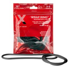 Perfect Fit Slim Wrap 15 - Tynn Penisring - Svart (38 cm)