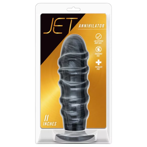 Blush Jet - XXL analdildo (svart)