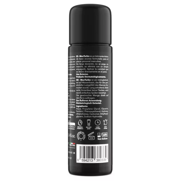 Intimateline MaxTurbo - vannbasert glidemiddel for menn (100 ml)