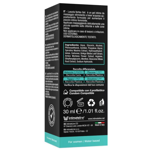 Intimateline Luxuria Vortex - kjølende stimulerende gel for kvinner (30 ml)