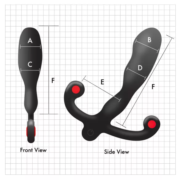 Aneros Helix Syn V - oppladbar prostatavibrator (svart) - 12,7 cm