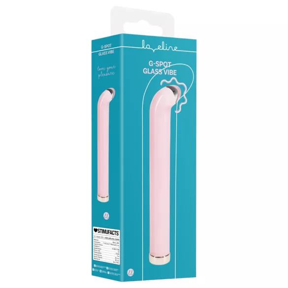 Loveline - G-punkt-glassvibrator (rosa)