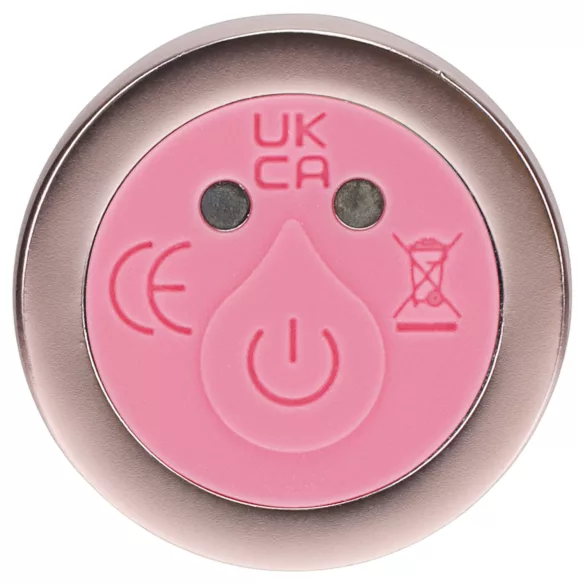 Loveline - glassvibrator med rund topp (rosa)