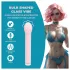 Loveline - glassvibrator med rund topp (rosa)