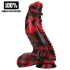 Ouch! Dark Lycan Spawn - silikon fantasidildo (rød-svart)