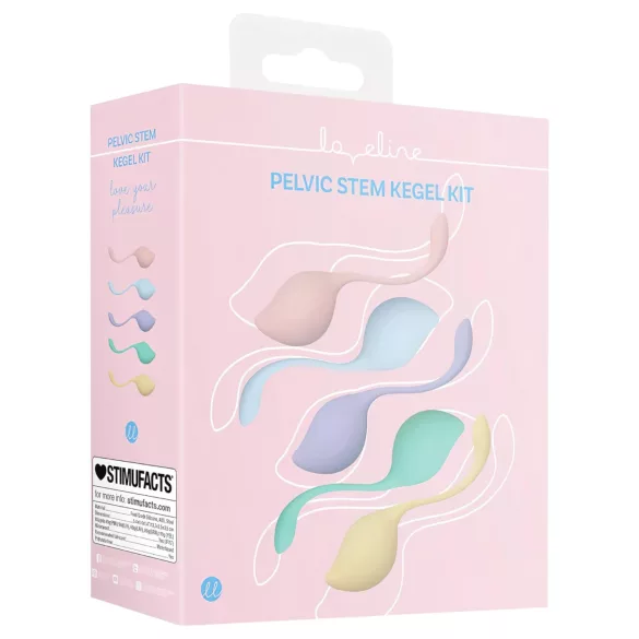 Loveline Pelvic Stem - knipeball-sett for intimtrening (5 deler)
